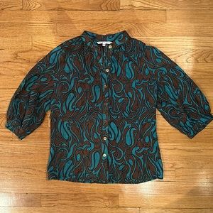 Trina Turk Silk Blouse size: M